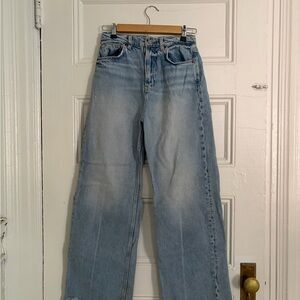 Reformation Light Blue Flare Jeans